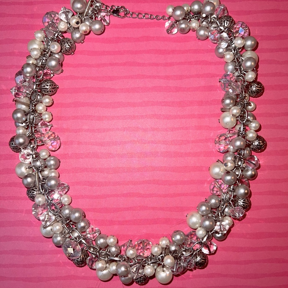 Silver Pearl Necklace